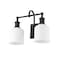 Z-Lite Bryant 2 Light Vanity, Matte Black & Matte Opal 733-2V-MB - alternate 4
